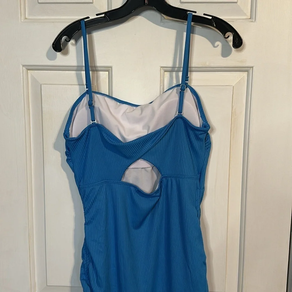 NWOT Blue One Piece Swim suit size large